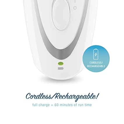 Conair® Satiny Smooth® Total Body Duo Epilator, Cordless Rechargeable features 40 tweezers to quickly remove even the finest hair at the root for smooth skin- E20 Pie's Variety Store