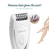 Conair® Satiny Smooth® Total Body Duo Epilator, Cordless Rechargeable features 40 tweezers to quickly remove even the finest hair at the root for smooth skin- E20