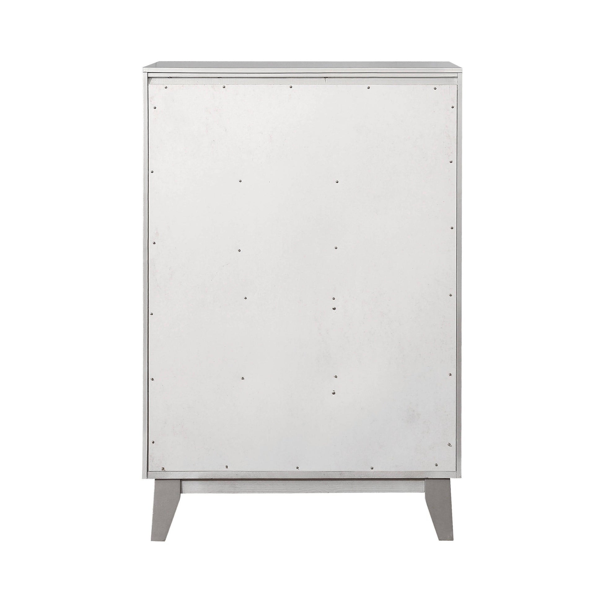 Leighton 5-Drawer Chest Metallic Mercury Collection: This Chest Adds A Touch Of Shimmer To Any Bedroom, Five Large Drawers Offer Plenty Of Convenient Space For Storage. Leighton SKU: 204925 coastmega