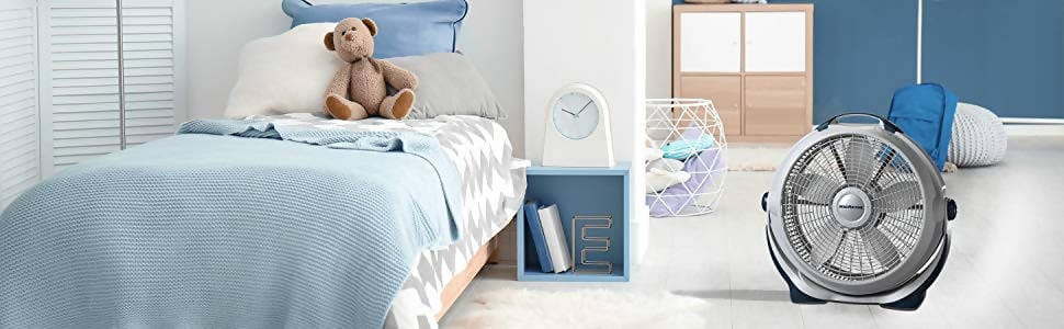 Lasko Wind Machine Floor 20 in - Features 3 high-performance speeds, providing energy-efficient operation with a pivoting head for directional air power. This fan will help keep you cool and comfortable throughout the year - 3364 Hannah Frederick