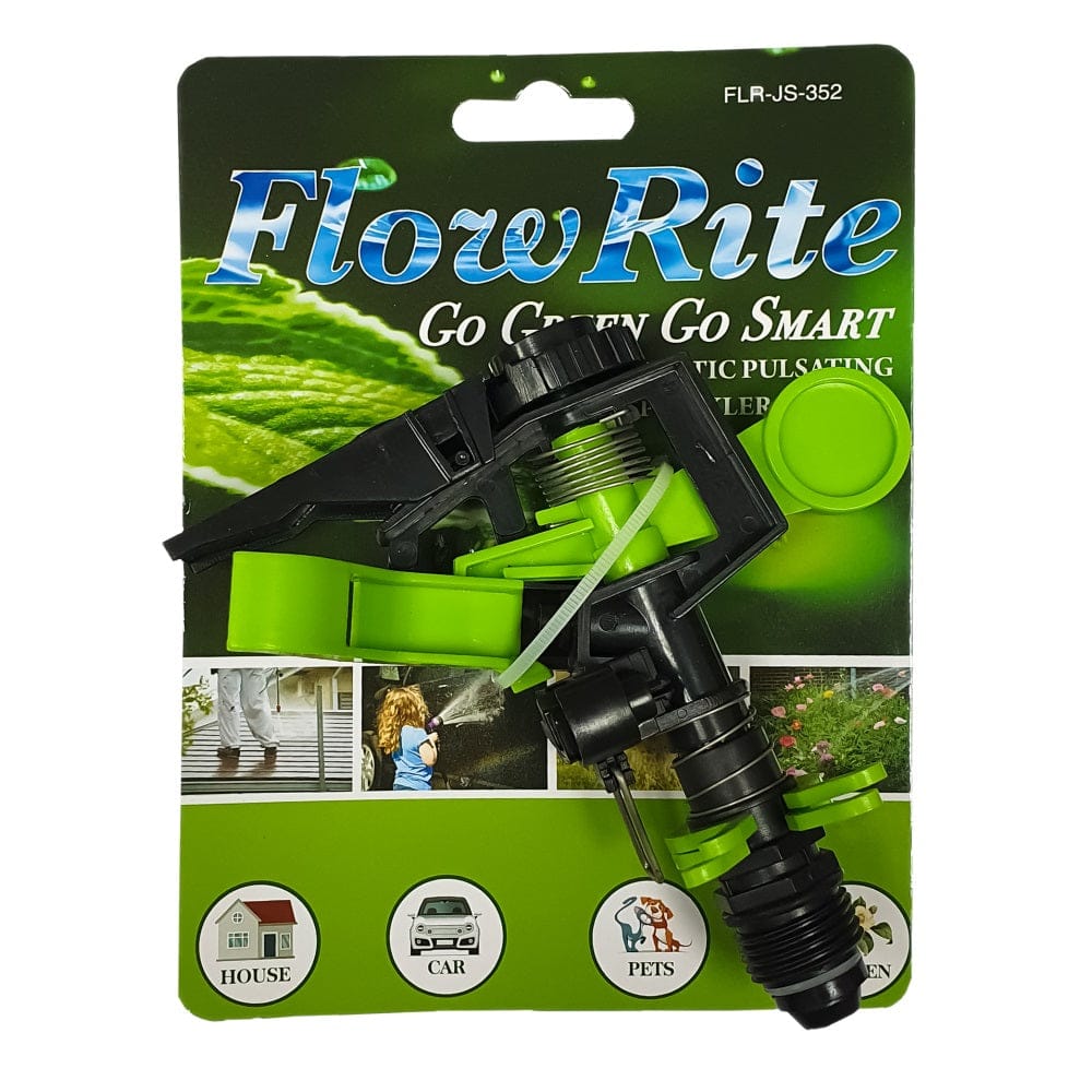 FLOW RITE PLASTIC PULSATING SPRINKLER ON SPIKE - FG-JS-304 Pie's Variety Store