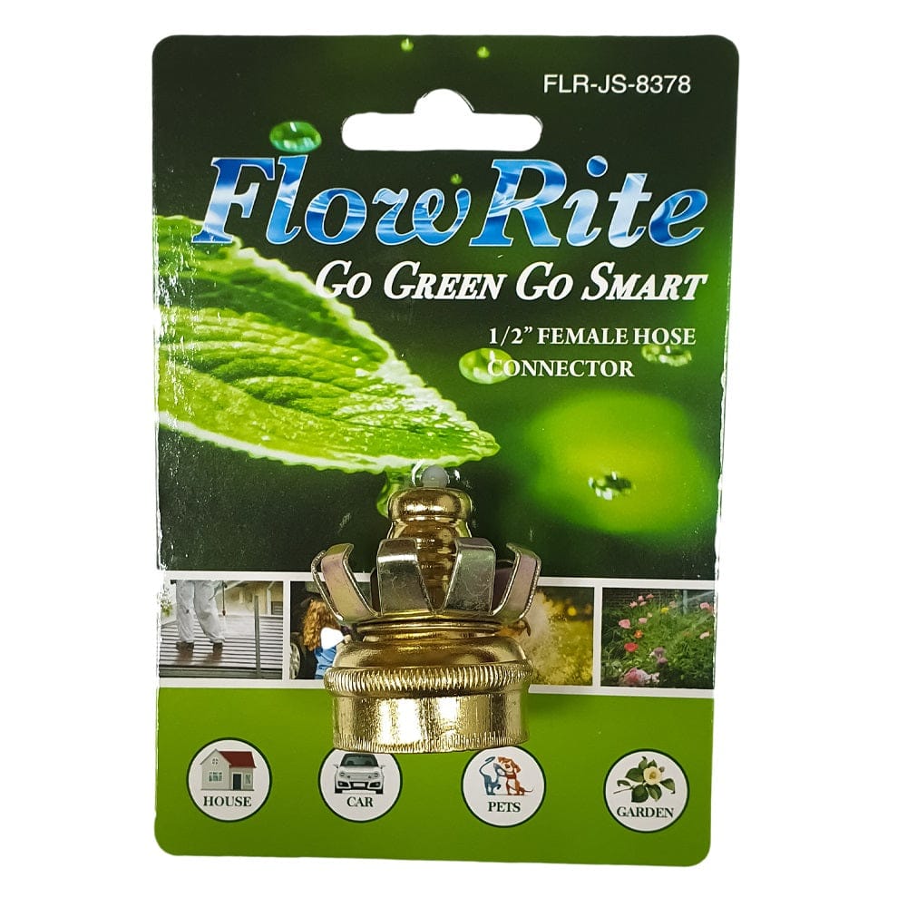 FLOW RITE 1/2" FEMALE HOSE END METAL -  FG-JS-8378 Pie's Variety Store