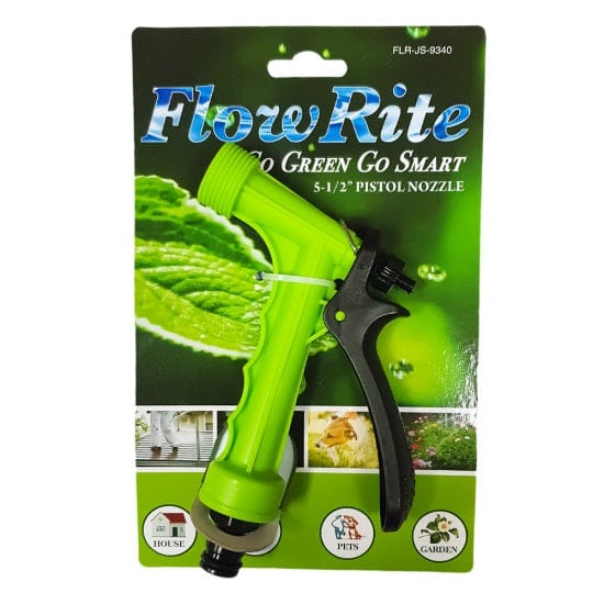 FLOW RITE 2PCS HOSE NOZZLE SET 3 WAY ADJUSTABLE TRIGGER NOZZLE 7 FUNCTION TRIGGER - FG-JS-9639 Pie's Variety Store