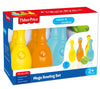 Fisherprice Mega Bowling Set: Great for both indoor and outdoor play. It is big, bright and chunky, meaning the bowling pins are easy for your child to grasp and handle - 1825