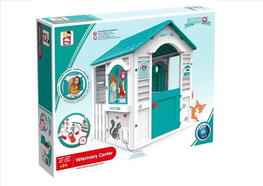 GTBW Veterinary Center Playhouse: Allows kids to establish their own roles emulating their environment and reproduce and understand different roles - 89619 ebuystt