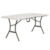 Lifetime Fold In Half Light Commercial Table, 8 Feet, White Granite Designed for Indoor and Outdoor use- 807322