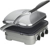 Cuisinart 5-in-1 Griddler can handle everything from pancakes and sausages to grilled cheese to steaks, hamburgers, and panini. - CU-GR-4