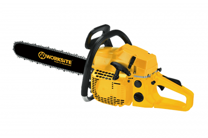 Worksite Chain Saw Gasoline 52CC, Stroke Bar Length 20 inch, Ideal for tree pruning, land cleaning, firewood cutting, storm clean-up and more. Comfortable reduced vibration handle, Maximum durability for tough applications GCS117