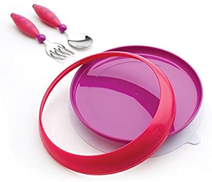 GERBER  Cutlery Set: Graduates Lil' Trainer Tableware Set is ideal for kids who are learning to self-feed - 18190HY ebu