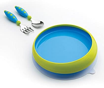 GERBER  Cutlery Set: Graduates Lil' Trainer Tableware Set is ideal for kids who are learning to self-feed - 18190HY ebu