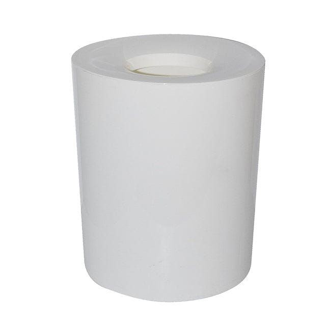 Glad Drum Waste Bin with Trim Lid 16L White Ideal for Home, Kitchen, and Bathroom Garbage,- GLD-74009
