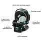 Graco Infant Car Seat Snugride 35 Lite Lx Studio: 4-position adjustable base with level indicator ensures precise installation - 2110186 ebuystt