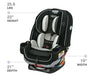 Graco 4ever Extend2fit 4 In 1 Car Seat Clove: transitions from rear to backless - 2001871