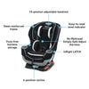Graco Extend2fit Convertible Car Seat Gotham: Perfect headrest height from 10 positions to get the safest fit for your child as they grow - 1963212