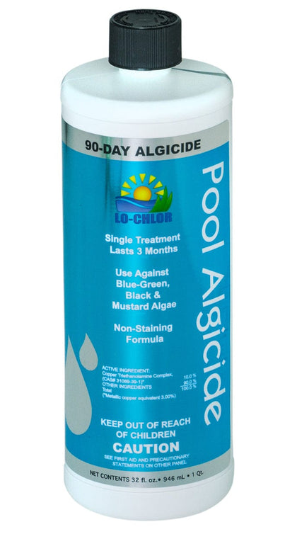 GTBW  Algicide Control Concentrate: Lo-Chlor 90-Day Pool Algaecide features a slow-release property that will kill and prevent algae growth for 90 days - GUARDEX-01