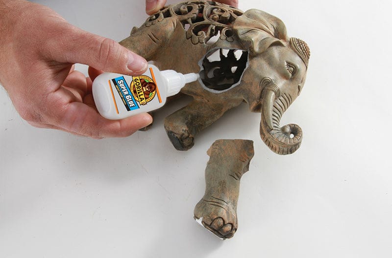 Gorilla Super Glue 15g (0.53oz), Instant Repairs on Smaller Indoor Projects. Ideal for Wood, Metal, Stone, Ceramic, Glass, Plastic, PVC Sheet, Brick, Concrete, Foam and More - 7805009 MEGA