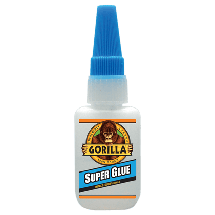 Gorilla Super Glue 15g (0.53oz), Instant Repairs on Smaller Indoor Projects. Ideal for Wood, Metal, Stone, Ceramic, Glass, Plastic, PVC Sheet, Brick, Concrete, Foam and More - 7805009