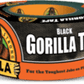 Gorilla Tape Black, Heavy Duty and Double Thick. Ideal for Indoor and Outdoor use and Made to Stick to Rough, Uneven, Unforgiving Surfaces like Wood, Stone, Stucco, Plaster, Brick and More MEGA