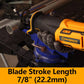 Worksite Cordless Reciprocating  Saw Comes with two types of  Blades Ideal for Metal & Wood cutting.  20V Battery brushless motor helps to provide 2.5X more runtime to get the job done - CRS334 Worksite Power Tools