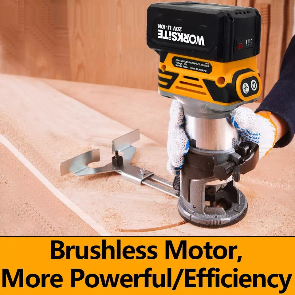Worksite 20V Cordless Router, The CR326 is engineered for a full range of cabinetry and woodworking applications - CR326 Worksite Power Tools