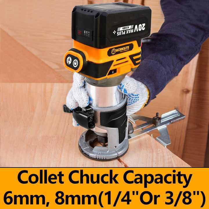 Worksite 20V Cordless Router, The CR326 is engineered for a full range of cabinetry and woodworking applications - CR326 Worksite Power Tools