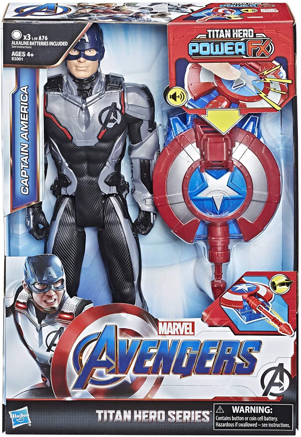 HASBRO Marvel Avengers Titan Hero Series Figurines Assorted: 12-inch-scale figures with movie-inspired design - E3298