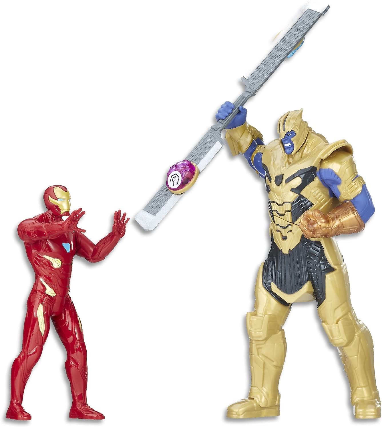 Hasbro Avengers Infinity War Iron Man Vs Thanos: When Thanos wields the Infinity Gauntlet, Iron Man gets ready to challenge his power and try to save the universe - E0559