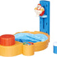 Hasbro Hot Tub High Dive: Pour the included demo bubble solution into the tub unit, spin the spinner, then press the big red button the number of times shown to send the diver up or down the ladder - E1919 ebuystt