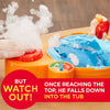 Hasbro Hot Tub High Dive: Pour the included demo bubble solution into the tub unit, spin the spinner, then press the big red button the number of times shown to send the diver up or down the ladder - E1919