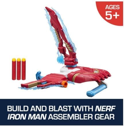 HASBRO  Nerf Assembler Gear Iron Man: Get ready to build and blast like the high-tech hero with Iron Man Assembler Gear - E3354 ebuystt