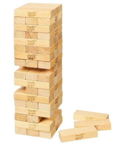 HASBRO Classic Jenga: You gotta get the Classic Jenga game! It’s the perfect game for everyone, with edge-of-your-seat, gravity-defying action - A2120 ebuystt