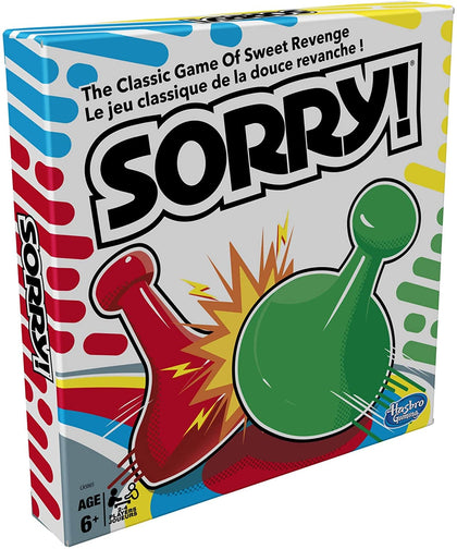 HASBRO Sorry Board Game: Slide, collide, and score to win the Sorry game - A5065