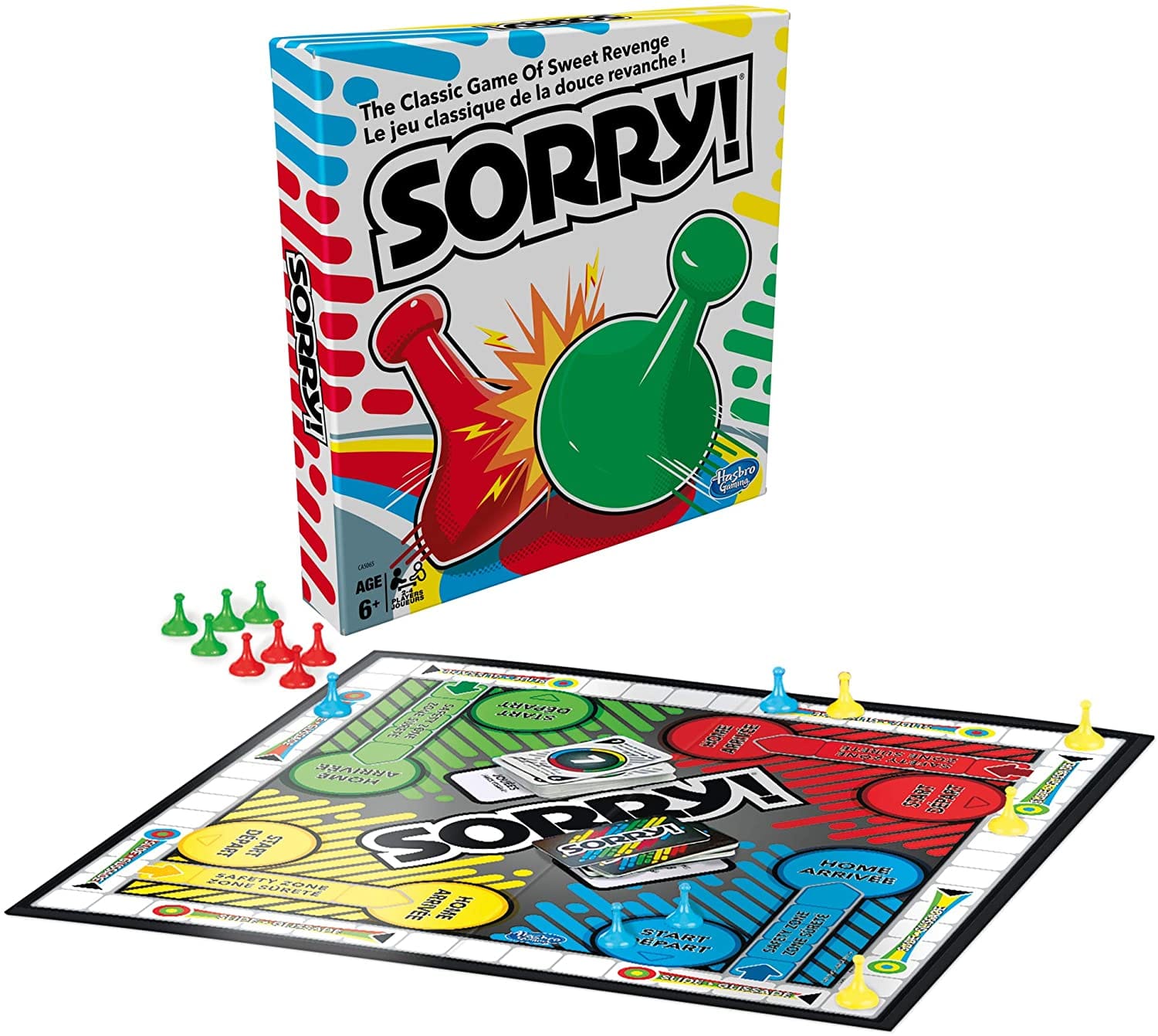 HASBRO Sorry Board Game: Slide, collide, and score to win the Sorry game - A5065 ebuystt
