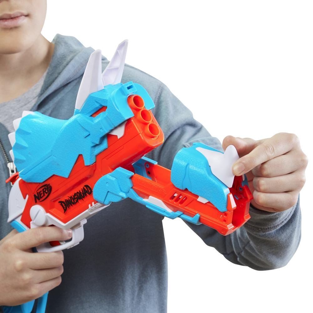 HASBRO Nerf Tricera Blast: Team up with legendary dinosaurs as a member of the elite DinoSquad - F0804 ebuystt