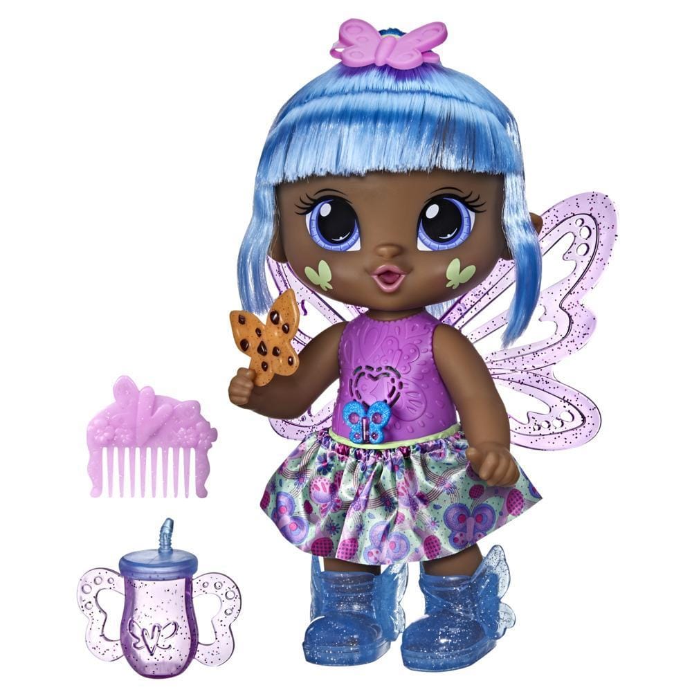 HASBRO Baby Alive Gigi Glimmer: Baby Alive GloPixies are full of magical glow fun! Pretend feed Gigi Glimmer doll to discover her special-colored glow - F2594 ebuystt