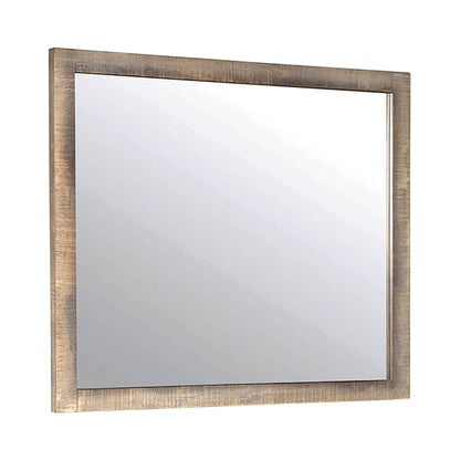 Sembene Rectangular Mirror Antique Multi-Color Collection: This Mirror Looks Beautiful Above A Dresser, Looks Great In A Modern Or Classic Space. Dress Up A Hallway Or Bedroom With The Square Silhouette And Raised Edges Of The Frame.  SKU: 205094 coastmega