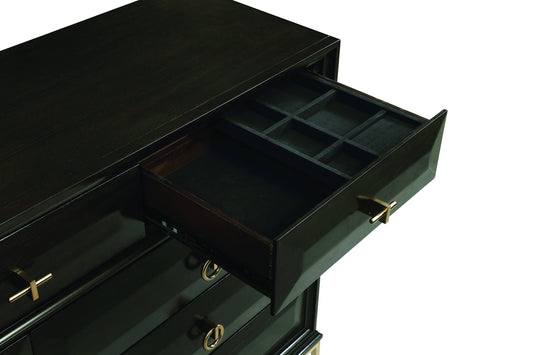 Formosa 9-Drawer Dresser Americano And Rose Brass Collection: Formosa SKU: 222823 coastmega