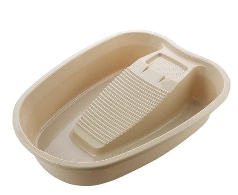 GTBW  Wash Tub 10 Lt: Household Laundry basin with washboard. Thick plastic washable wash basin Creative integrated baby washbasin - 6933 ebuystt