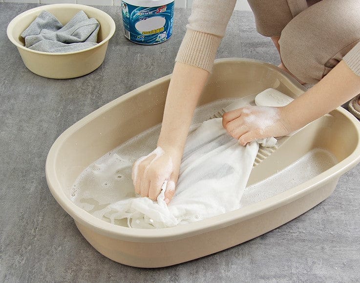 GTBW  Wash Tub 10 Lt: Household Laundry basin with washboard. Thick plastic washable wash basin Creative integrated baby washbasin - 6933 ebuystt