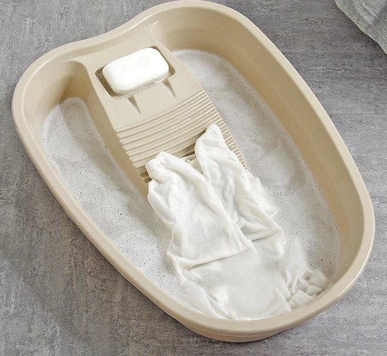 GTBW  Wash Tub 10 Lt: Household Laundry basin with washboard. Thick plastic washable wash basin Creative integrated baby washbasin - 6933 ebuystt