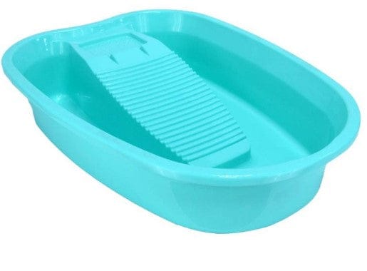 GTBW  Wash Tub 10 Lt: Household Laundry basin with washboard. Thick plastic washable wash basin Creative integrated baby washbasin - 6933 ebuystt