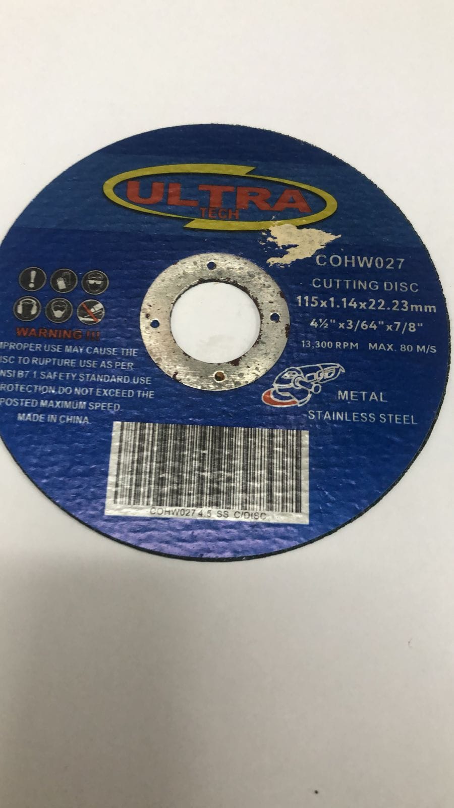 Ultra Cutting Disc,  Blade for Extra Fine Cutting Metal - COWH027/8