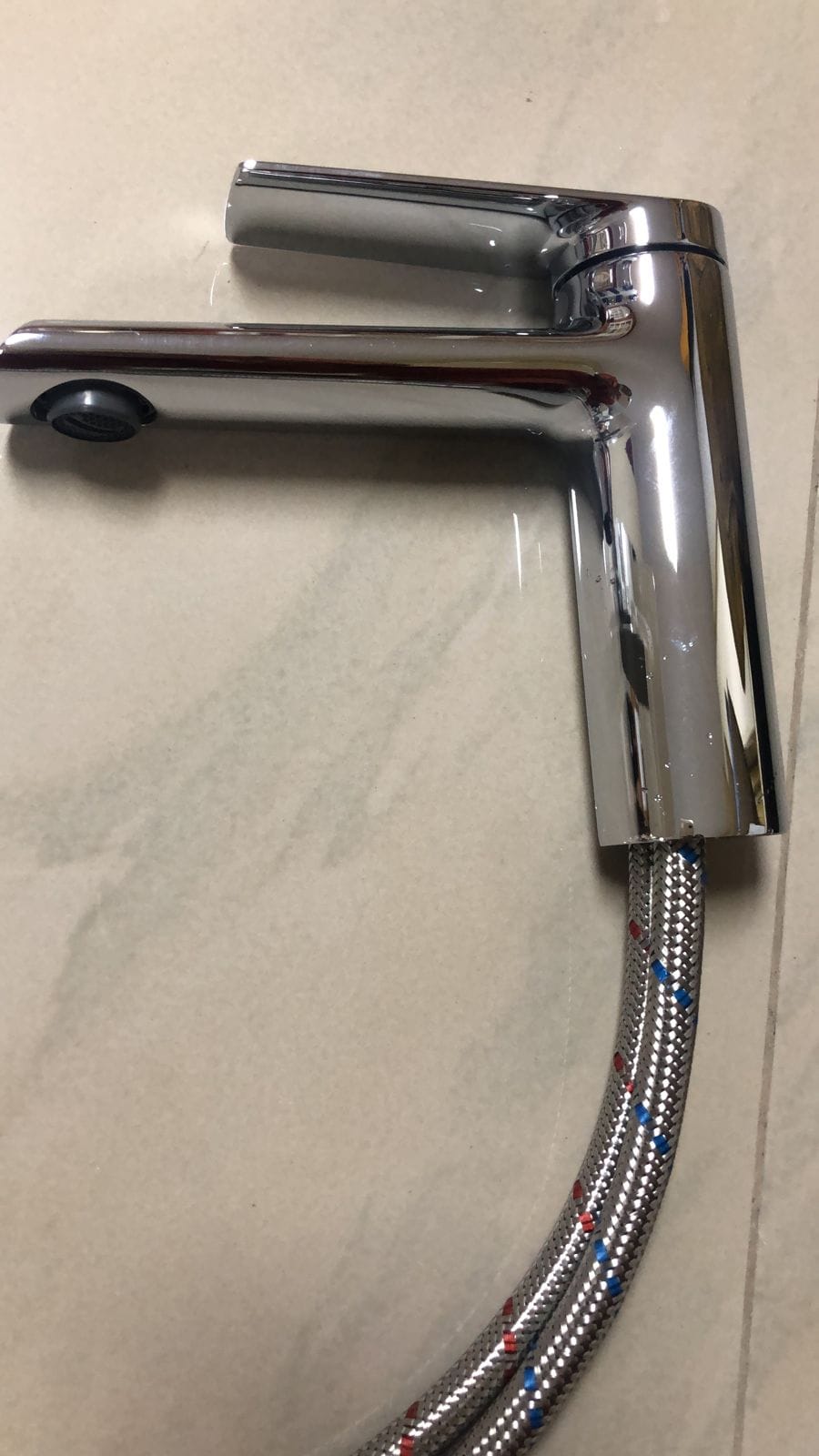 Elegantly, Polished Chrome Face Basin Mixer that Adds a Sleek Modern Design To Any Washroom - HUAY1081