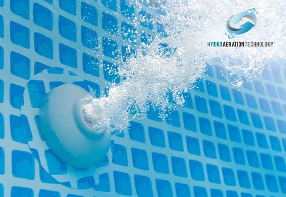 Intex Prism Frame Pool 15ft X 48in: Dual suction outlet fittings – improve water circulation resulting in better water hygiene and clarity - 26725 ebuystt