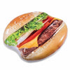 INTEX  Juicy Hamburger Float: Realistic printing and equipped with 2 heavy duty handles for safety - 58780