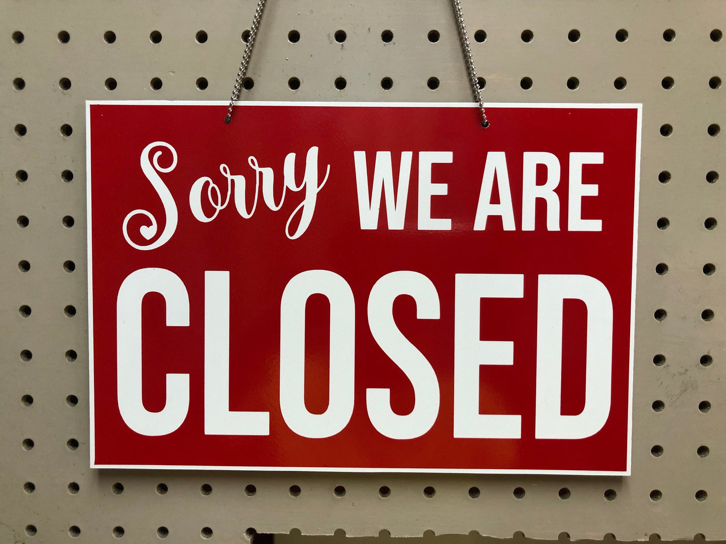 PVC Double sided sign digital print with UV solvent ink and supplied with suction cup. Ideally for  glass door or window of a Business- S810 ebuystt