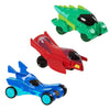 JUST PLAY  Pj Masks Hero Vehicle 3 Pack:  Featuring three of kids' favorite heroes vehicles, these vehicles are small enough to fit in the palm of your hand and travel in a pocket - 95760