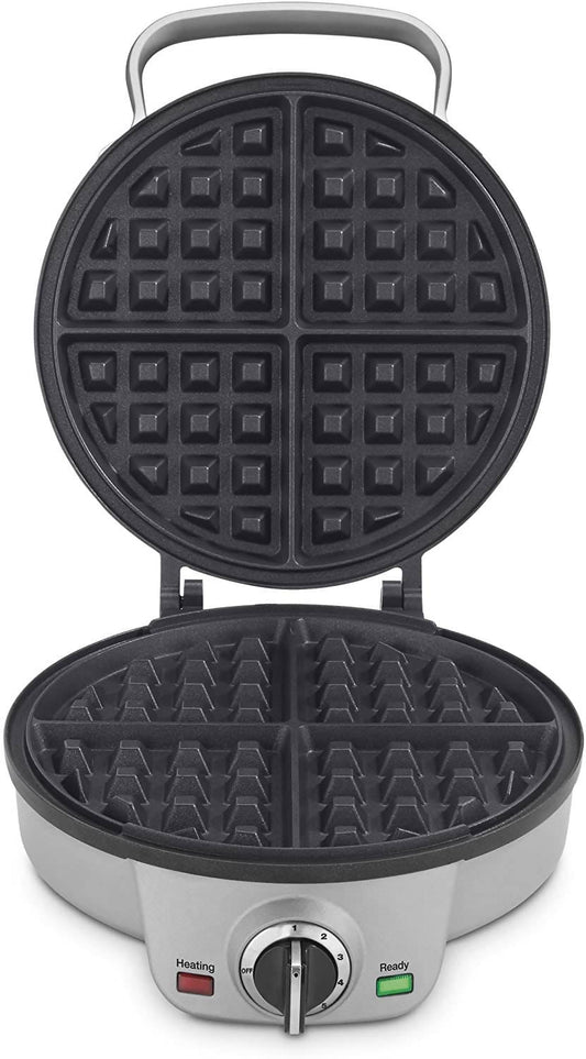 Cuisinart 4-Slice Belgian Waffle Maker cooks golden waffles that are crispy on the outside and mouthwateringly tender on the inside (Silver) CU-WAF-200 Elegant AccScents