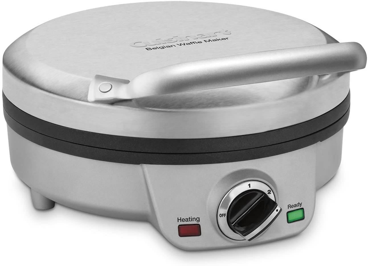 Cuisinart 4-Slice Belgian Waffle Maker cooks golden waffles that are crispy on the outside and mouthwateringly tender on the inside (Silver) CU-WAF-200 Elegant AccScents