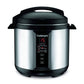 Cuisinart 6 Quart 1000 Watt Electric Pressure Cooker (Stainless Steel) This unit traps steam inside, which builds up pressure to create hotter temperatures, and its tight seal locks in heat giving great-tasting meals - CU-CPC-600 Pie's Variety Store
